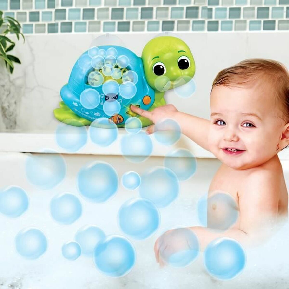 Bath Toys Vtech Baby Juju ma tortue magi bulles-1