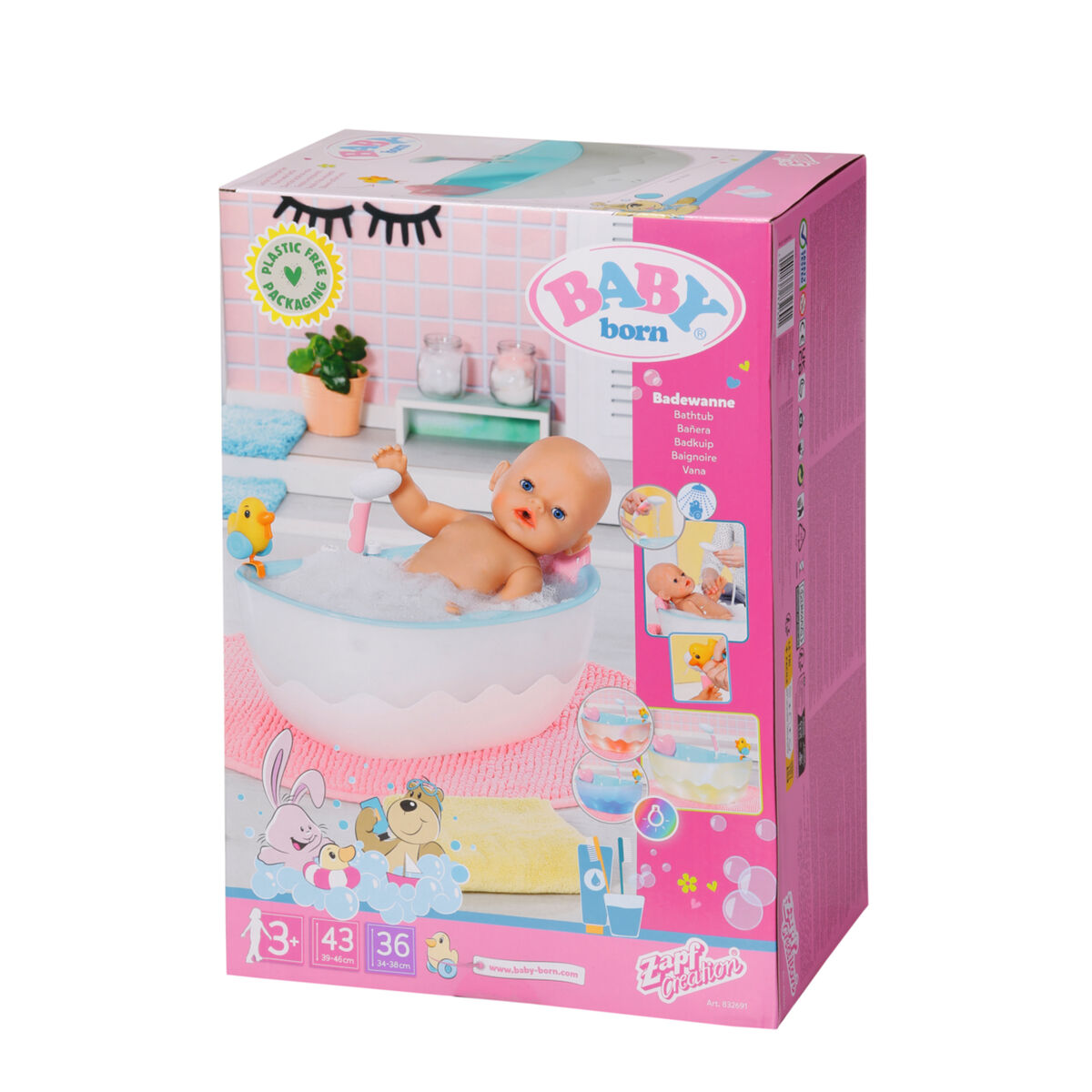 Dolls Accessories Baby Born Bath Bathtub-3