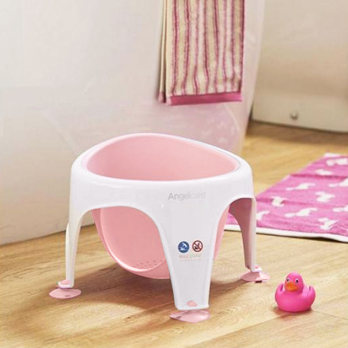NNEDPE Angelcare AC587 Baby Bath Soft Touch Ring Seat - Pink-4